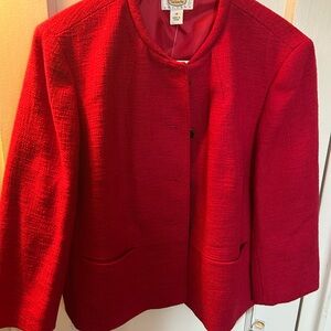 Talbots Vibrant Red Women's Blazer
